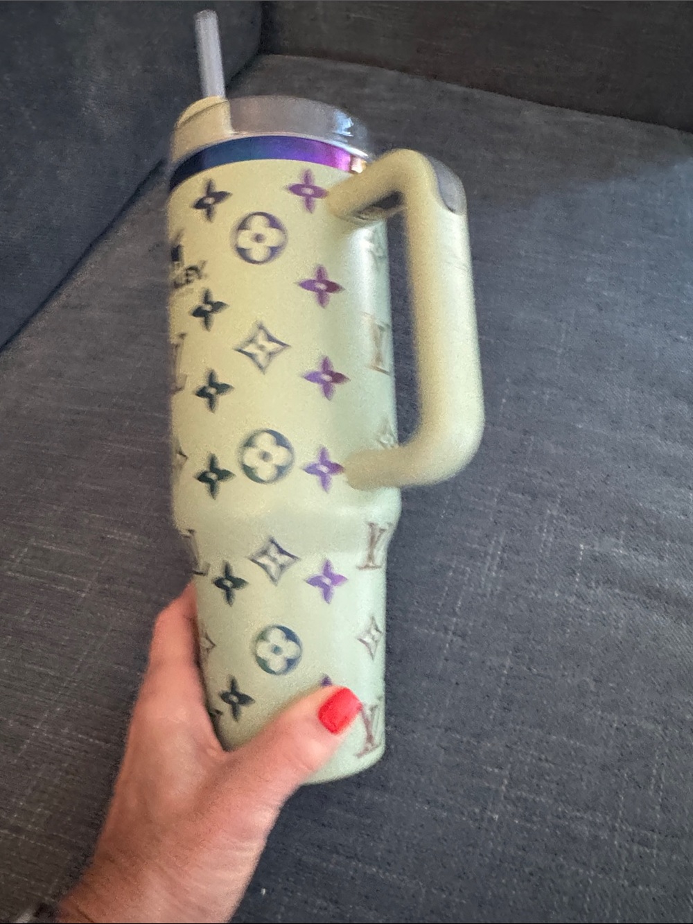 Louis Vuitton Lime Stanley Cup - Picture 5 of 10